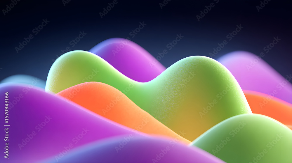 Poster dynamic fluid color gradient background, abstract kv main visual business ppt background
