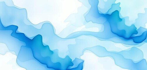 Ethereal watercolor wash, swirling abstract forms in soft blues and greens,  splash,  graphic