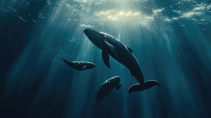 Family Majestic Whales