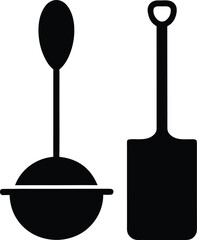 Cooking companion the iconic spatula vector template flat
