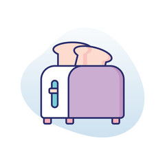 Toaster vector icon