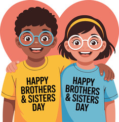 Happy Siblings on Happy Brothers and Sisters Day