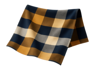 A large cotton scarf with bold checks, suitable for use as a picnic blanket on an apartment balcony.