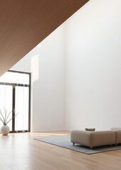 Fototapeta premium Interior of a room Empty room interior design architecture blank design room