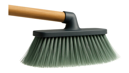 A biodegradable street broom made from recycled materials, suitable for environmentally-conscious apartment dwellers.