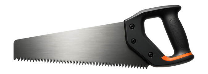 Heavy-duty crosscut saw with reinforced teeth, used for efficiently cutting through thick beams during home construction.