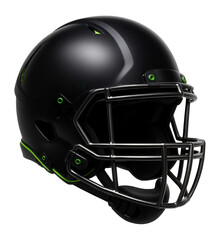 Naklejka premium Football helmet with face mask and padded chin strap