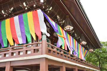 智積院の金堂の廊下