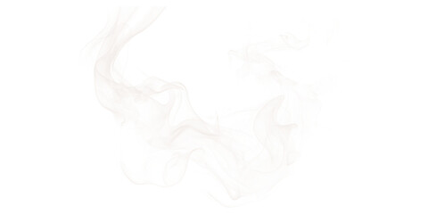 Wavy horizontal smoke trail on transparent background – soft fog-like vapor with elegant flow for design overlays, mystical effect, dreamy texture, or abstract atmospheric motion graphics

