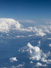 cumulonimbus clouds aerial view