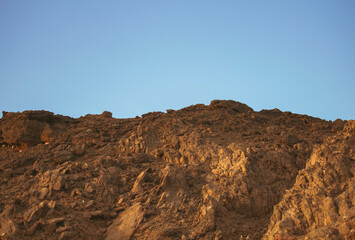 mountain landscape with blue sky