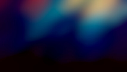 Abstract bokeh background with colorful light flares in dark blue, teal, and hints of red, perfect for overlays