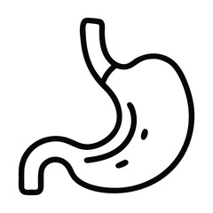 Editable Icon of Stomach Acid Vector illustration isolated on