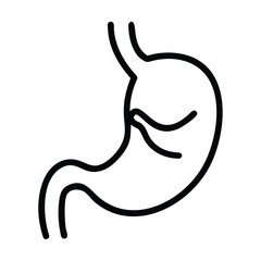 Editable Icon of Stomach Acid Vector illustration isolated on