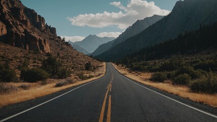 Fototapeta premium aesthetic road trip background wallpaper