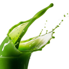 green liquid splash