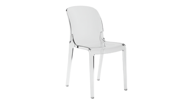 Modern Transparent Acrylic Dining Chair.