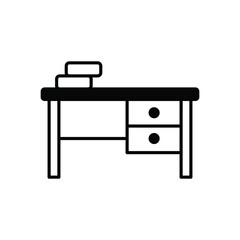 Desk  vector icon