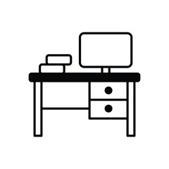 Office Desk vector icon