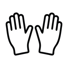 Working gloves icon style 