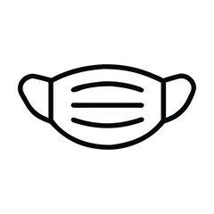 Medical mask icon Outline Medical mask vector icon for