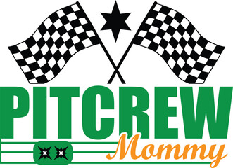 Pit crew mommy vector, Clipart, Silhouette, Vector, icons, illustration, design