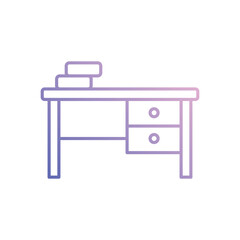 Desk  vector icon