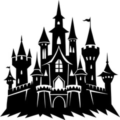 Obraz premium castle vector illustration