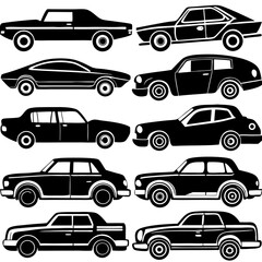 set of car icons