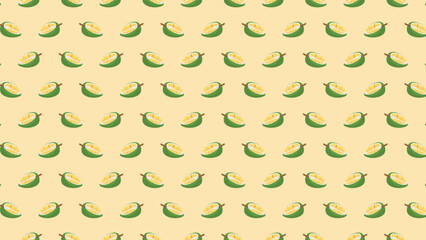 durian fruit seamless pattern background vector design