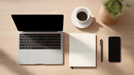 laptop and coffee cup