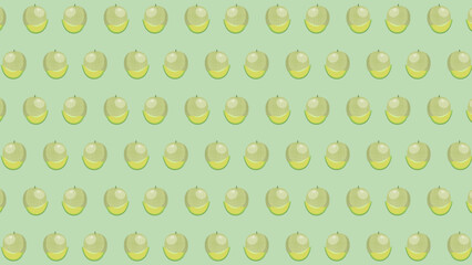 melon fruit seamless pattern background vector