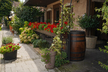 Typical vintage house in downtown in Belgrade, Serbia.