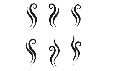 Cigarette Smoke Vector Icons