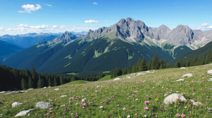 Tatra Mountains Poland Slovakia Rocky Alpine Peaks with High Lakes and Flower-Filled Valleys