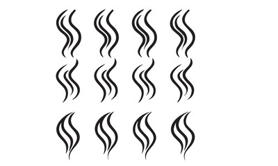 Cigarette Smoke Vector Icons