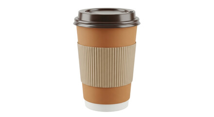 Isolated Coffee Cup with Lid