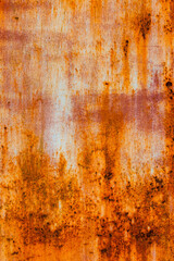 Weathered metal surface with rust and corrosion outdoors