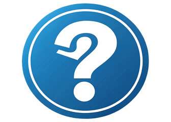 Frequently Asked Questions Icon Blue Circle Question Mark Graphic
