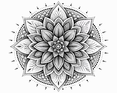 rangoli drawings vector