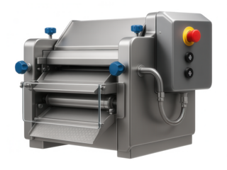 Dual-function machine with both skinning and bone removal capabilities for a versatile meat processing facility