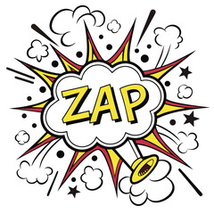 Comic book speech bubble design