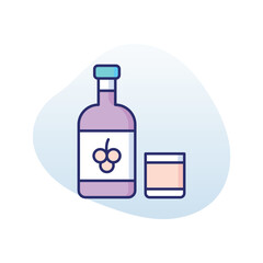 Wine  vector icon