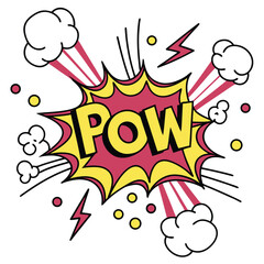 Comic book explosion graphic