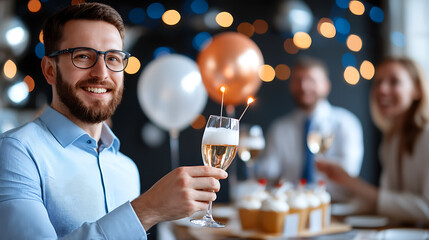 Celebration toast at a festive gathering cozy venue social event warm ambiance close-up view joyful moments