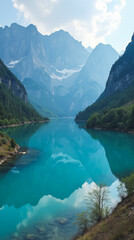 Yading Nature Reserve China Tibetan Plateau Peaks Reflected in Holy Turquoise Lakes