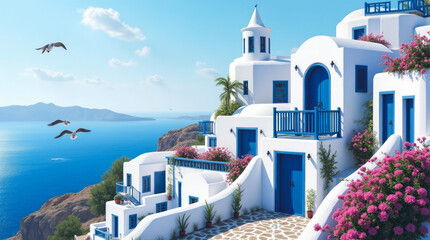 Sidi Bou Said Tunisia Blue and White Dream Village with Cobalt Doors and Coastal Charm