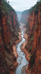 Hells Gate Gorge Kenya — Steaming Geothermal Canyon with Red Walls and Hot Springs