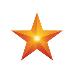 star isolated in White Background, star vector, Flat lay vector illustration