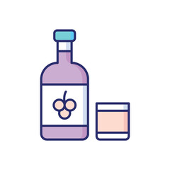 Wine  vector icon